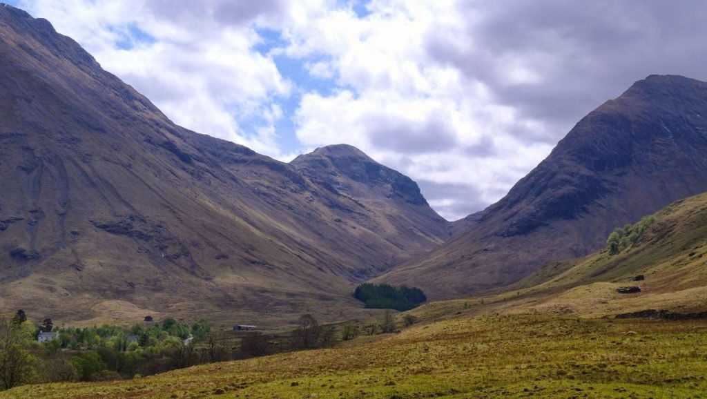 Glencoe - dramatic scenery easily seen from the road.