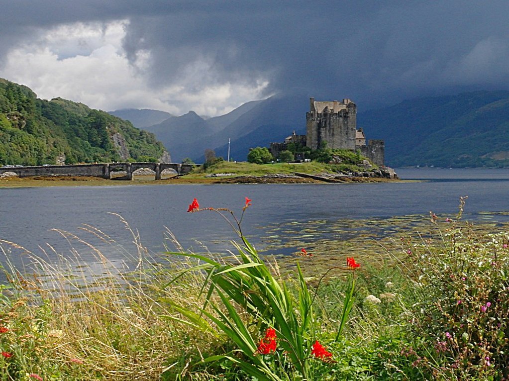 The iconic Eilean Donan Castle on the road to Skye