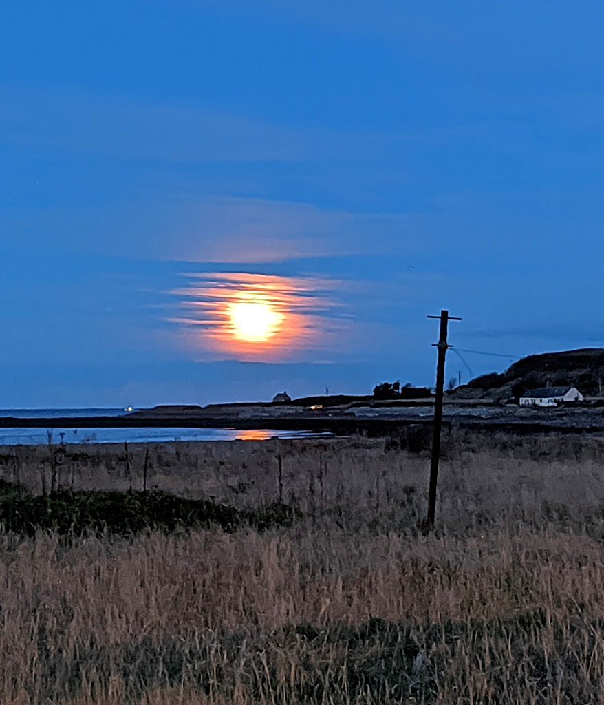 Winter Moon on the Moray Firth