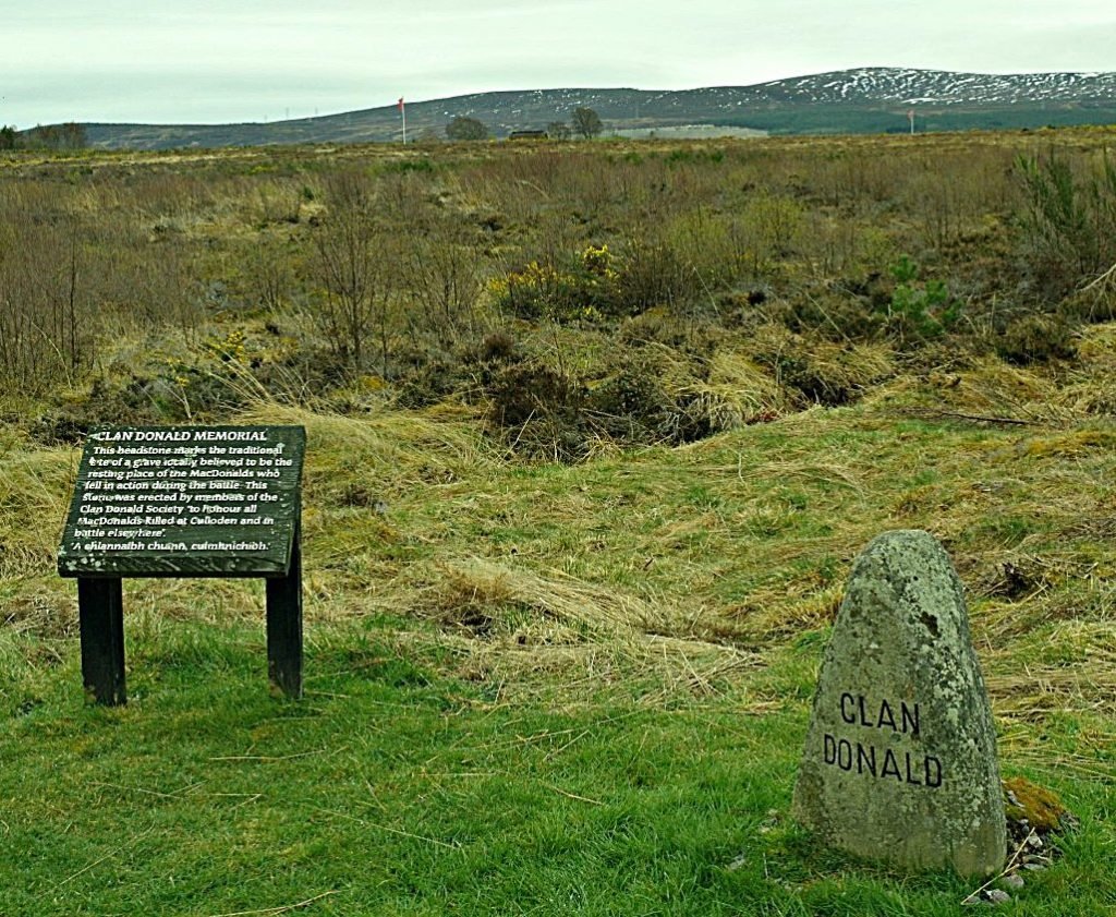 Clan Donald grave marker, Culloden.