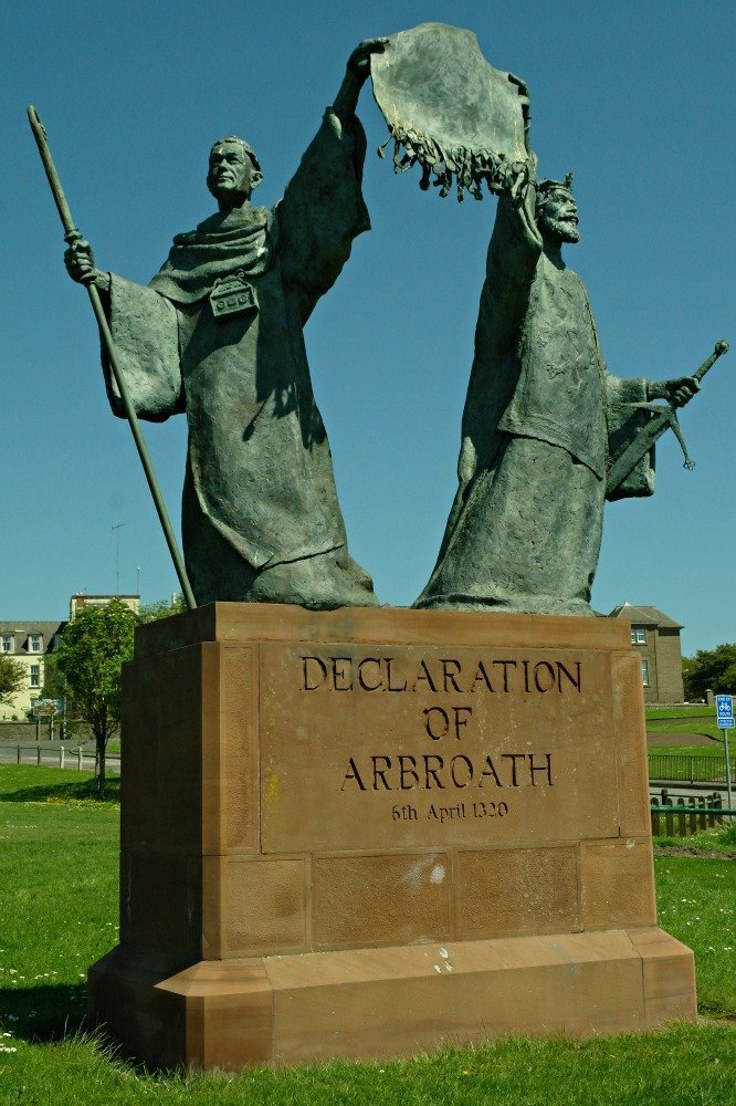 ‘Declaration of Arbroath’ statue, Arbroath.