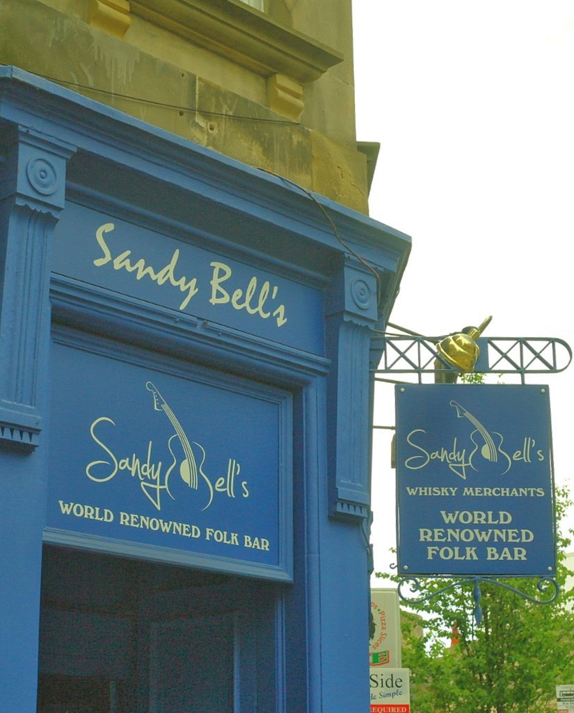 Sandy Bell's in Edinburgh - known to generations of Scottish folk music enthusiasts