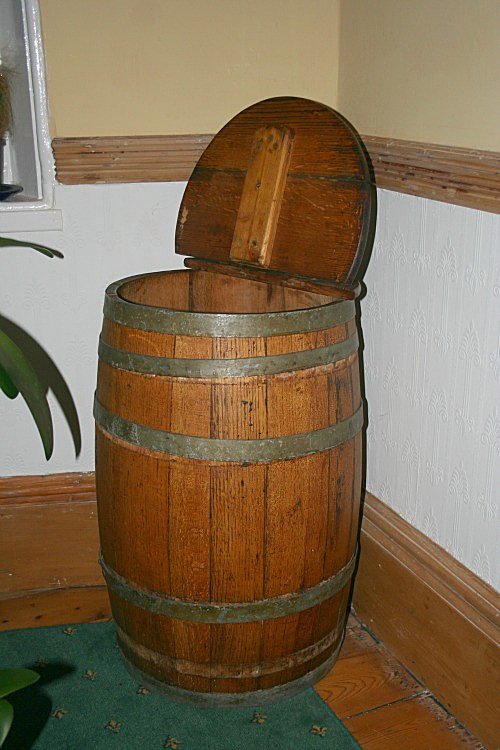 Traditional Scottish meal barrel