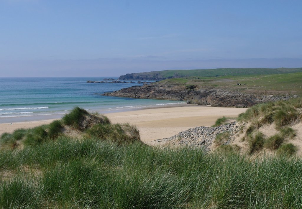 Choose a Scottish island like Lewis and you'll discover beaches like Traigh Shanndaigh, in the far north.