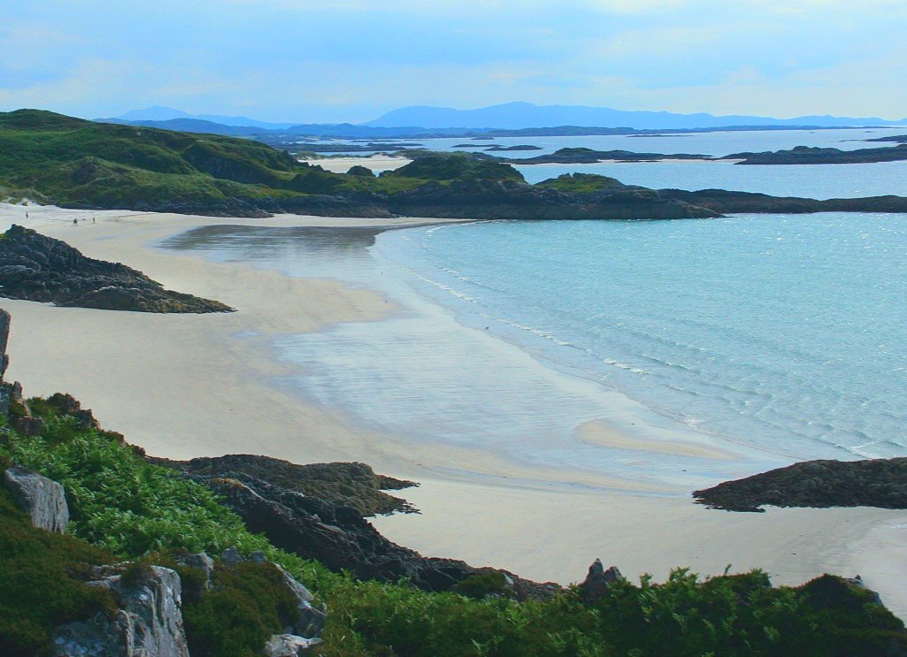 White sands of Morar looking south