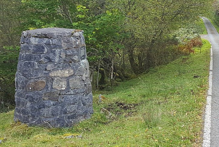 The 1745 Association Cairn, south side of bridge