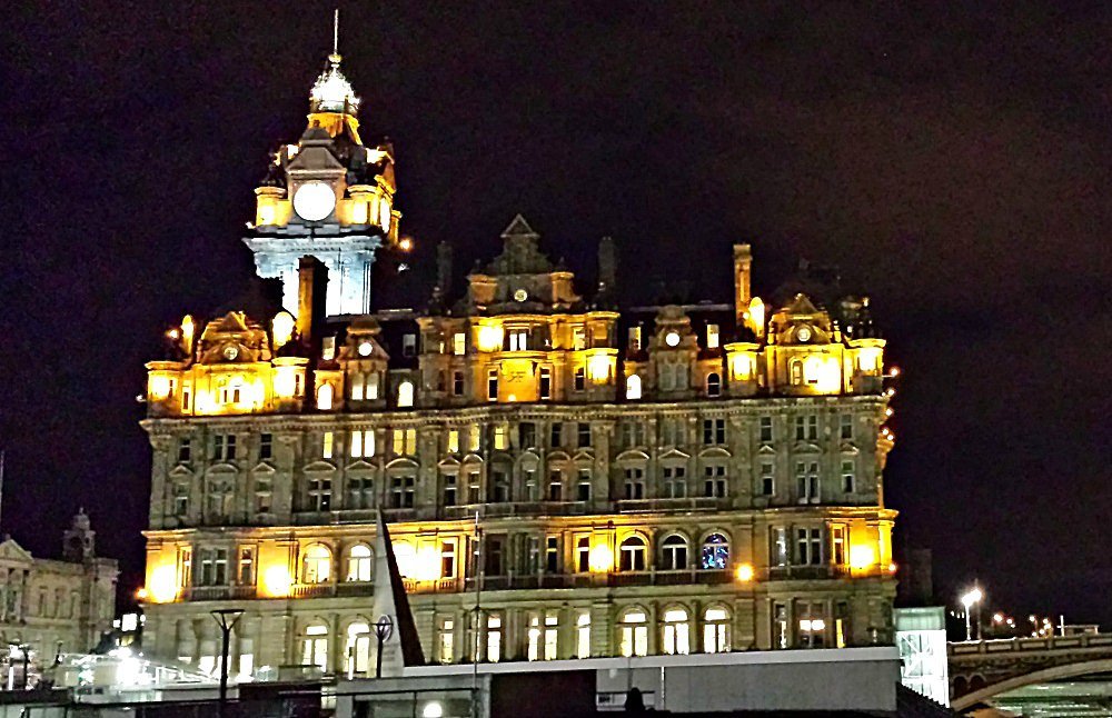 Balmoral Hotel, Edinburgh. This clock is set fast - so don't ask what is it in Scotland!