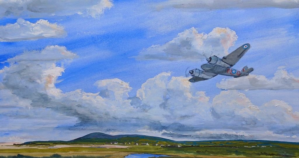 Beaufighter circling Dallachy Beaufighter circling Dallachy
