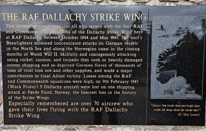 Dallachy Strike Wing Memorial wording Dallachy Strike Wing Memorial wording