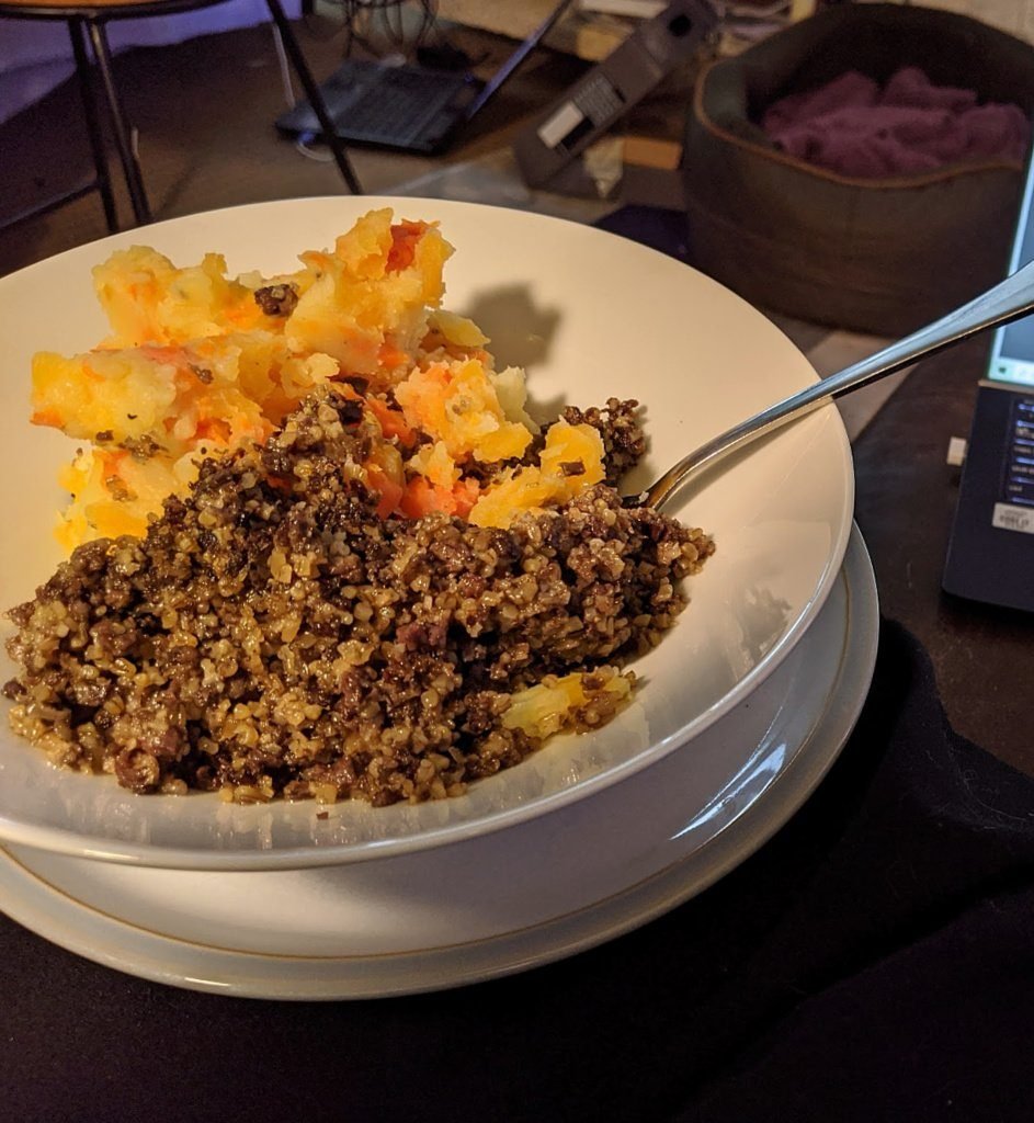 Haggis and stoemp Haggis and stoemp