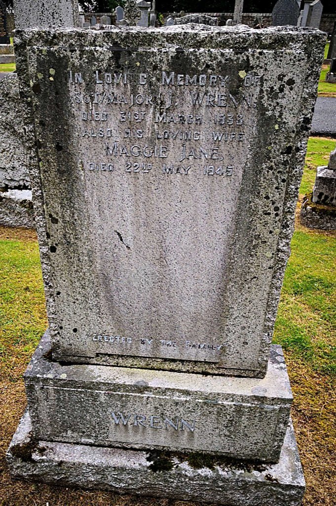 Headstone John Wrenn Headstone John Wrenn