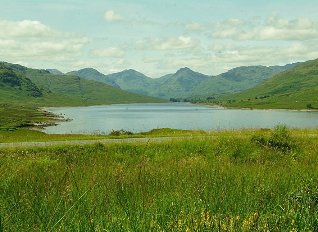 Looking west over Loch Arklet to the Arrochar Alps Looking west over Loch Arklet to the Arrochar Alps