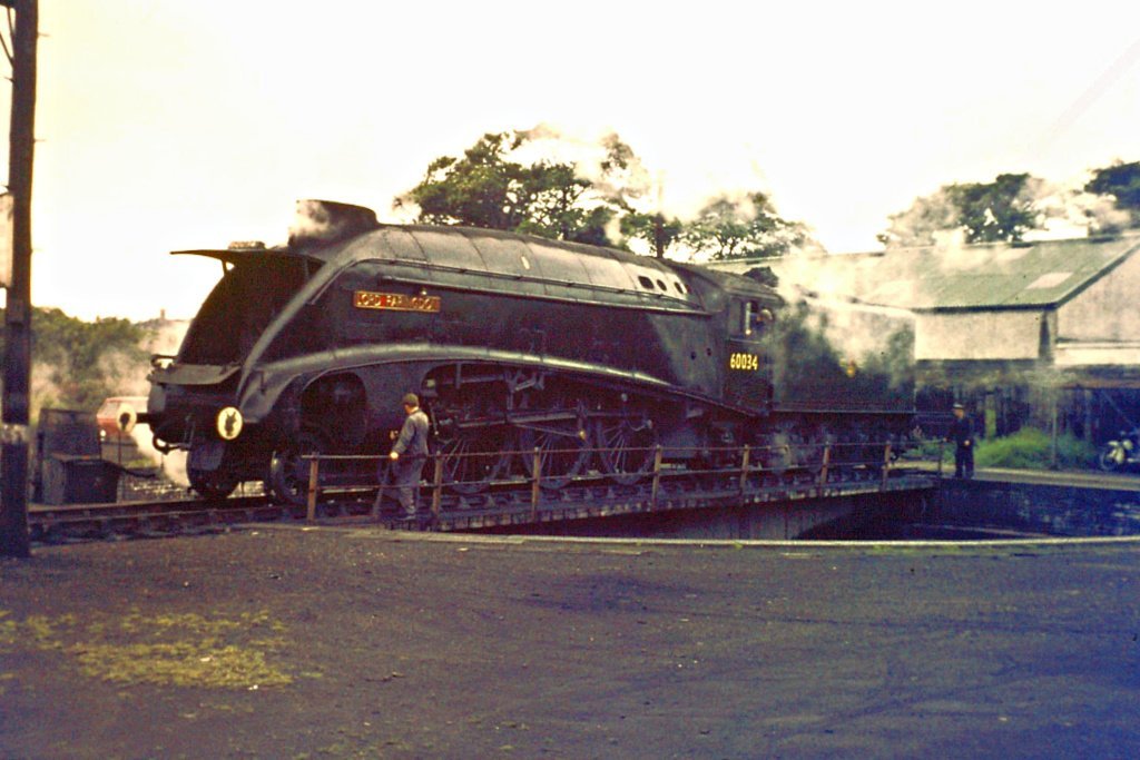 A4 Lord Faringdon on turntable at Ferryhill Aberdeen