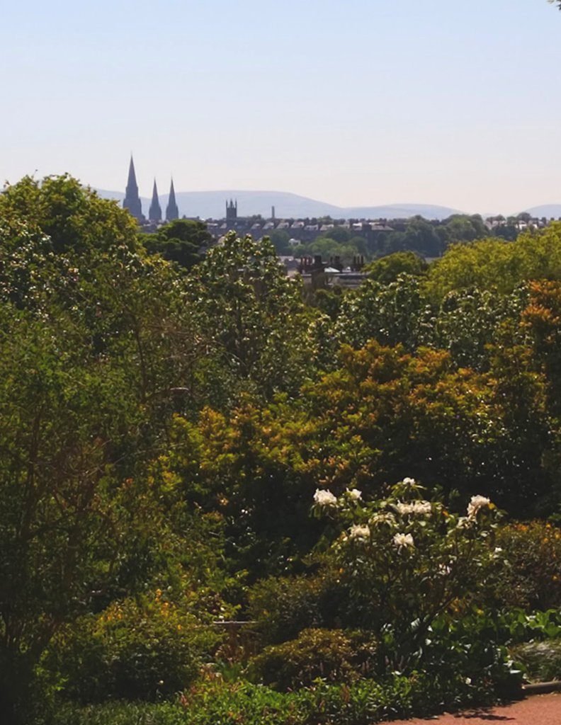 Pentland Hills from the Botanics Pentland Hills from the Botanics