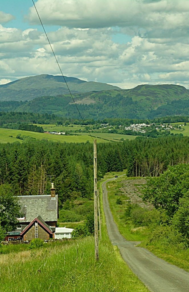 Heading to the Trossachs on a back road Heading to the Trossachs on a back road