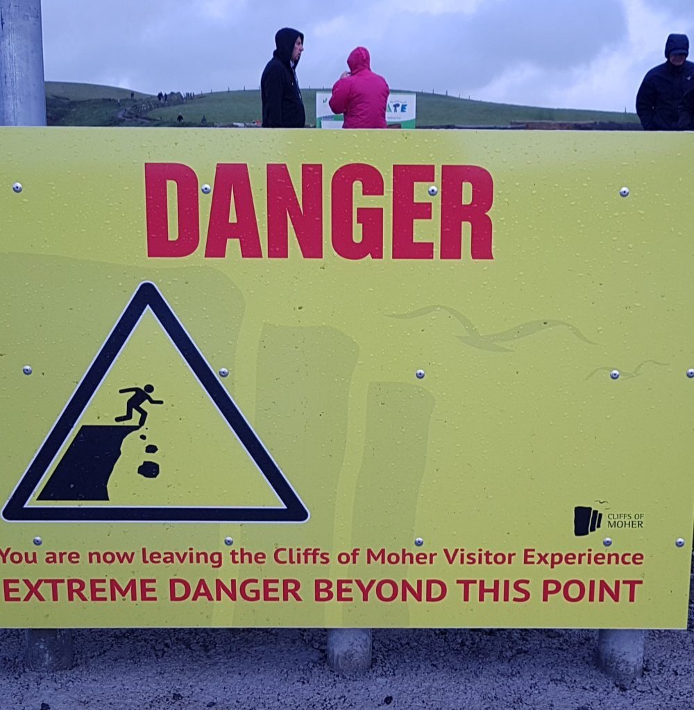 cDanger on the Cliffs of Moher Danger on the Cliffs of Moher