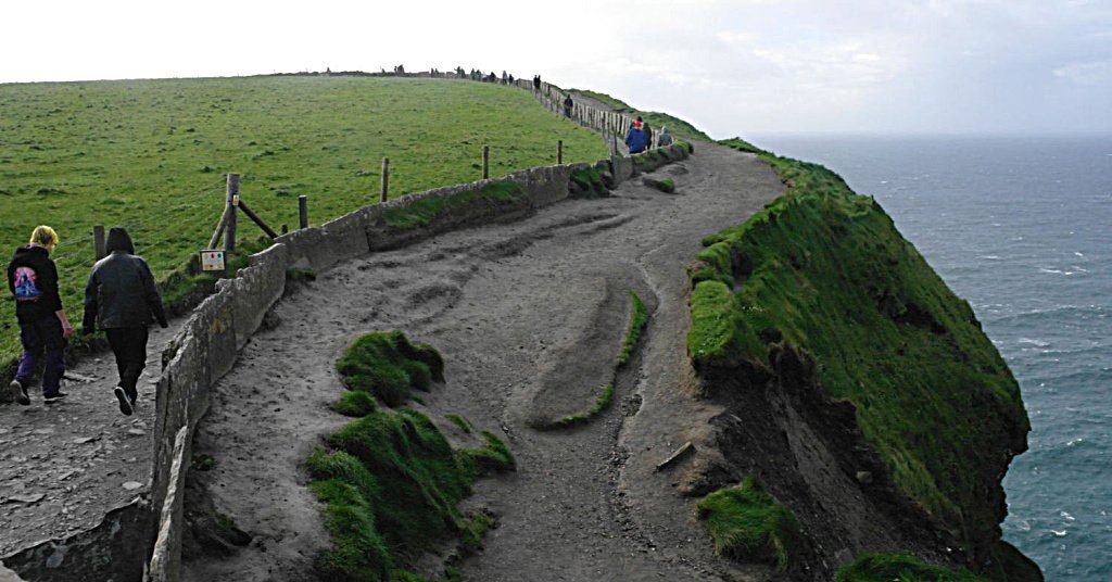Cliffs of Moher eroded pathways Cliffs of Moher eroded pathways