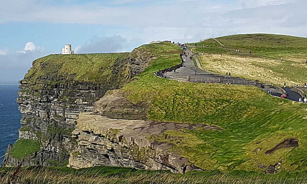 Main paths to high point of Cliffs of Moher Main paths to high point of Cliffs of Moher
