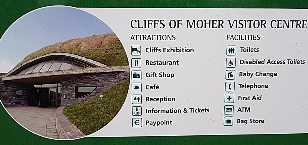 Facilities inside Cliffs of Moher Visitor Centre Facilities inside Cliffs of Moher Visitor Centre