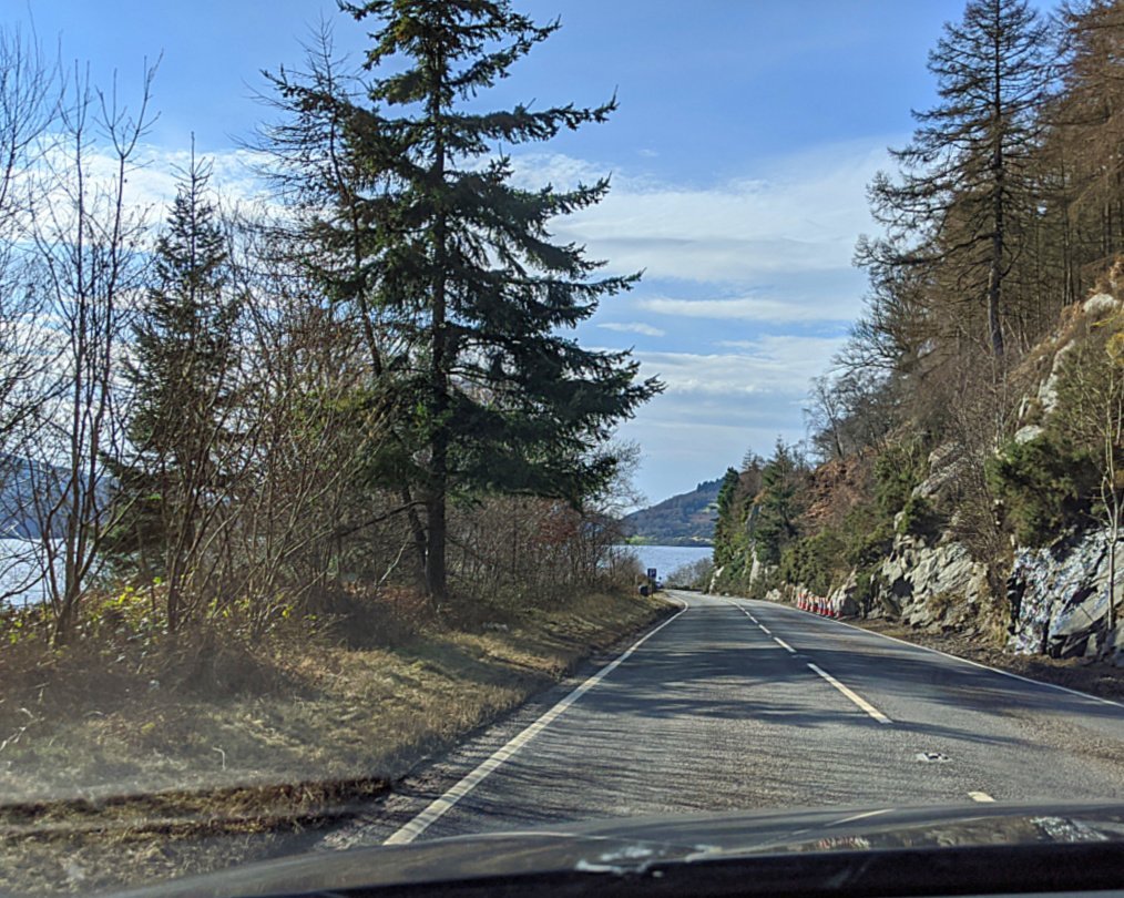 Driving by Loch Ness, A82